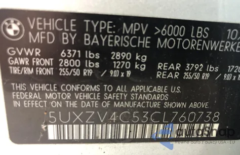 5UXZV4C53CL760738